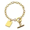 Charmarmband Punk Rolo Chain Link Armband Male Gold Color Rostfritt stål Boxningshandskar på för män Fashion Jewelry Gift 2023