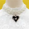 Ketten Kleine gedrehte gewebte Perlenornamente Perlenkette Party Modekleid mit gefälschtem Kragen Damen abnehmbares Schmuckzubehör