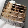 Hochwertiges 316l Edelstahl 18k vergoldetes Liebesschraubendreher-Armband für Herren und Fabrik-Großhandel