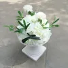 Flores decorativas dia 30 cm flor de seda artificial rosa hortênsia peônias bola de beijo centro de mesa festa casamento decoração de mesa 6