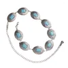 Ceintures Femmes Taille Chaîne Turquoise Ventre Pour Robe Concho Ceinture