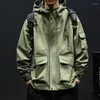 Men's Jackets Spring Windproof Waterproof Jacket Men Thickened Workwear Large Size Winter Mountaineering Army Green Coat