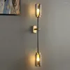 Vägglampor svart sconce modern led glas sconces söt lampa växla antik träskiva