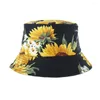 Bérets Europe et les états-unis 3 D tournesol Double pêcheur casquette femme rue mode POTS de fleurs chapeau personnalisé