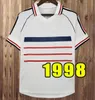 1998 Retro francuskie koszulki piłkarskie Henry Trezeguet Deschamps Pirer Pogba Giroud Football Shirt Maillots Kit Mundur Camisetas de Foot Jersey 98