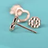 Sweet Girls Creux Coeur Oreille Stud S925 Boucle D'oreille En Argent Sterling De Luxe Designer Femmes T Or Argent Plaqué Pendentif Boucles D'oreilles Bijoux Accessoires En Gros