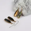 Dangle Earrings Borosa 5pcs Design Gold Plated Long Drop Labradorite Faceted Gems Fashion Trendy Jewelry 선물 G2084-1