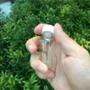 Cute Glass Bottles With White Plastic Cap Transparent Glass Vials Plastic Jars Bottles 8ml 25ml 50pcs Well Packing Hcnon