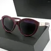 Sunglasses Evove Red Women Polarized Pearl Sun Glasses For Female Elegant Cat Eye Tortoise Brown Shades Fashion Anti Reflection