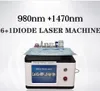 Uso de spa 980nm + 1470nm laser de diodo lipólise lipoaspiração cirurgia pele/evlt/pldd/aperto dental/sangue aranha remoção de gordura máquina reduzir