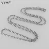 Chaînes 2mm 3mm 4mm en acier inoxydable carré perle chaîne collier bijoux à bricoler soi-même boîte pour hommes femmes lien accessoires faits à la main