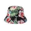Baretten Europa en de Verenigde Staten 3 D Zonnebloem Dubbele Visser Cap Vrouwelijke Street Fashion Flower POTS Custom Hat