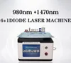 Professionnel 980nm 1470nm élimination vasculaire laser chirurgical rajeunissement de la peau lipolyse liposuccion sang élimination des veines d'araignée graisse réduire machine amincissante