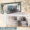Transparent pennfodral PVC Kawaii Vattentäta väskor för elever STORTY SCHOOL Supplies Portable Pen Pouch Bag
