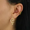 Dangle Oorbellen Kwastje Maan Sterrenlicht Stijl Drop Goud Zilver Kleur Toon Mode Kubieke Sieraden Voor Vrouwen Statement Gift