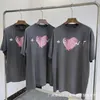 WS1C Новый стиль футболки для мужчин и женщин-модельер Saint Michael изнашивается Love Cracks Wash Маленькая красота Vtg.