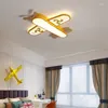 Ceiling Lights Modern LED Pendant Lamp For Children's Room Bedroom Home Kids Baby Boys Airplane Hanging Chandelier Decor Light Fixture