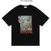 Desinger Rhude T Shirt Marka Erkek Tişörtleri Erkek Kadın Yüksek Kalite%100 Pamuk Giysiler Hip Hop Üst Tees US Boyut S XL