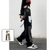 Women's Jeans Patchwork Oversized Women Y2k Casual Loose Trousers Streetwear Clothing Full Length Vintage High Waisted