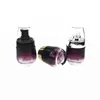 30ml/1ozローズガラス化粧品ジャートラベルボトルエッセンスシャンプープレスポンプ空の化粧品コンテナoxjteのためのディスペンサー