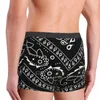 Underpants Black Bandana Pattern Underwear Men Sexy Printed Custom Paisley Style Boxer Shorts Panties