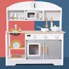 Set di giocattoli da cucina per stoviglie in legno artificiale per bambini