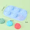 Roses Silicone Cake Mold Flower Molds Cake Tool Heart Gelatin Soap Jelly Mold Food Grade Case Kitchen Tools Silicone Mould 1224463