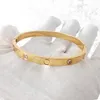 Hot Sale Zirkoon Romeins vergulde armband Open armbanden roestvrij staal