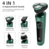 Rasoi Lame 4 in 1 Rasoio elettrico Corpo Lavabile Ricaricabile Barba elettrica Trimmer Macchina da barba per uomo Barba Rasoio Ricarica rapida 230609