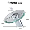 Bathroom Sink Faucets Glass Spout Waterfall Basin Faucet Stainless Steel Single Lever Vanity Mixer Tap For Washroom