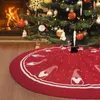 Carpets Christmas Tree Skirt Knitted Apron Double Sided Doll Small Area Rugs #t1g