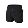 LUU Pantalon de survêtement Double Faux Short de sport en deux pièces Séchage rapide Respirant Course à pied Entraînement de tennis Short de fitness en trois parties Été Hommes joggeurs en cours d'exécution