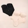 Kadın şekillendiricileri görünmez sütyen shapewear düşük kesim kayış kadınlar sorunsuz iç çamaşırı onesie tam vücut sırtsız gelinlik