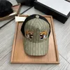 YY2023 Modna męska czapka baseballowa marka Millinery Designer Ball Cap Tiger Snake Pszczoła pszczoła Outdoor Casual Fashion Wysoka jakość 22AQ