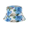 Baretten Europa en de Verenigde Staten 3 D Zonnebloem Dubbele Visser Cap Vrouwelijke Street Fashion Flower POTS Custom Hat