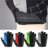 Cycling Gloves ROCKBROS Cycling Bike Gloves Half Finger Shockproof Breathable MTB Mountain Bicycle Sports Gloves Men Women Cycling Equipment 230609