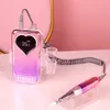 Nail Manicure Set Wave 35000RPM Gradient Purple Handle Rechargeable Nail Drill Portable Cordless Electric Desktop Nail Drill Machine Set Manicure 230609