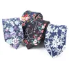 Tager Wilen męski krawat Casual Cotton Floral Chuda krawat 6 cm -various Styles2718