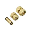 Equipamentos de rega Latão 5/8" 1/2" 3/4" Reparação de mangueira Conector rápido Alongar Tubo Estender Cobre Com Porca de Trava Lavagem de Carro Água