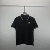 2NEW 패션 런던 영국 폴로 셔츠 셔츠 남성 디자이너 폴로 셔츠 하이 스트리트 자수 인쇄 티셔츠 남성 여름면 캐주얼 티셔츠 Q114