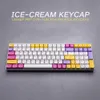 Accessories Ice Cream Theme 136 Keys Xda Profile Pbt Keycap DyeSub English Custom Personality Keycaps For Mechanical Keyboard61/64/68/7