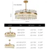 Chandeliers Deluxe Crystal Ceiling Chandelier Nordic Simple Light Luxury Round Villa Pendant Suitable Living Room Dining Lamps