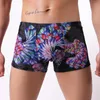 Underpants Sexy Printed Boxer U Convex Pouch Slip Panties Seamless Low Waist Men's Underwear Lingerie Fantasy Gay Wear Boyshorts