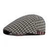 Berets Four Seasons Fashion Clown Cotton Plaid News Boys' Hat Men's Flat Cap Women's Painter Beret 10 G220612