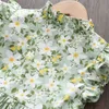 女の子のドレス新しいファッション服の子供たちの花の女の子夏の花柄の衣装幼児ベビーパーティープリンセスベスティドス