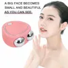 Massageador facial Ems Microcorrente Beauty Instrument Lifting Firming Rf Double Roller Removedor de rugas Rejuvenescimento Ferramentas de cuidados com a pele 230612