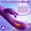 AAV G-spot Estimulación del clítoris Vibrador de conejo para un consolador potente con 10 Función de calentamiento por vibración Juguete sexual para adultos para mujeres L230518