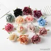 Dried Flowers 10PCS Artificial Wedding Garden Roses Christmas Decorations for Home Diy Gifts Box Cherry Fake Plants Silk Heads