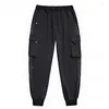 Pantalon homme Baggy hommes Hip Hop Streetwear Cargo pantalon grande taille 7XL pantalons de survêtement homme survêtement surdimensionné mode pantalon noir HX531