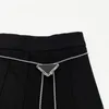 مصمم حزام للنساء p المثلث المثلث ملصق ceinture أزياء نسائية زقاق سلسلة الخصر قلادة قلادة قابلة للتعديل